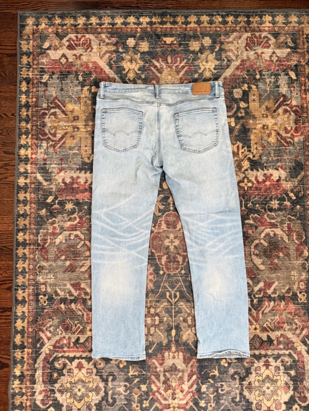 American Eagle Outfitters Light Blue Slim Straight Jeans - Picture 3 of 8
